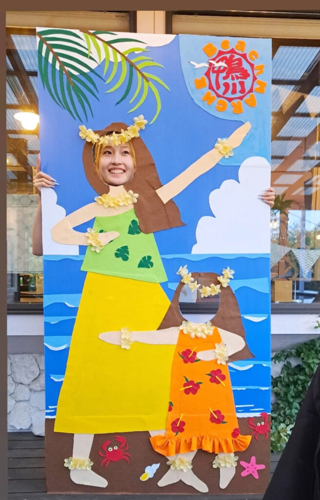 KAMOGAWAビーチマルシェ ALOHAで使用予定であった顔出しパネル